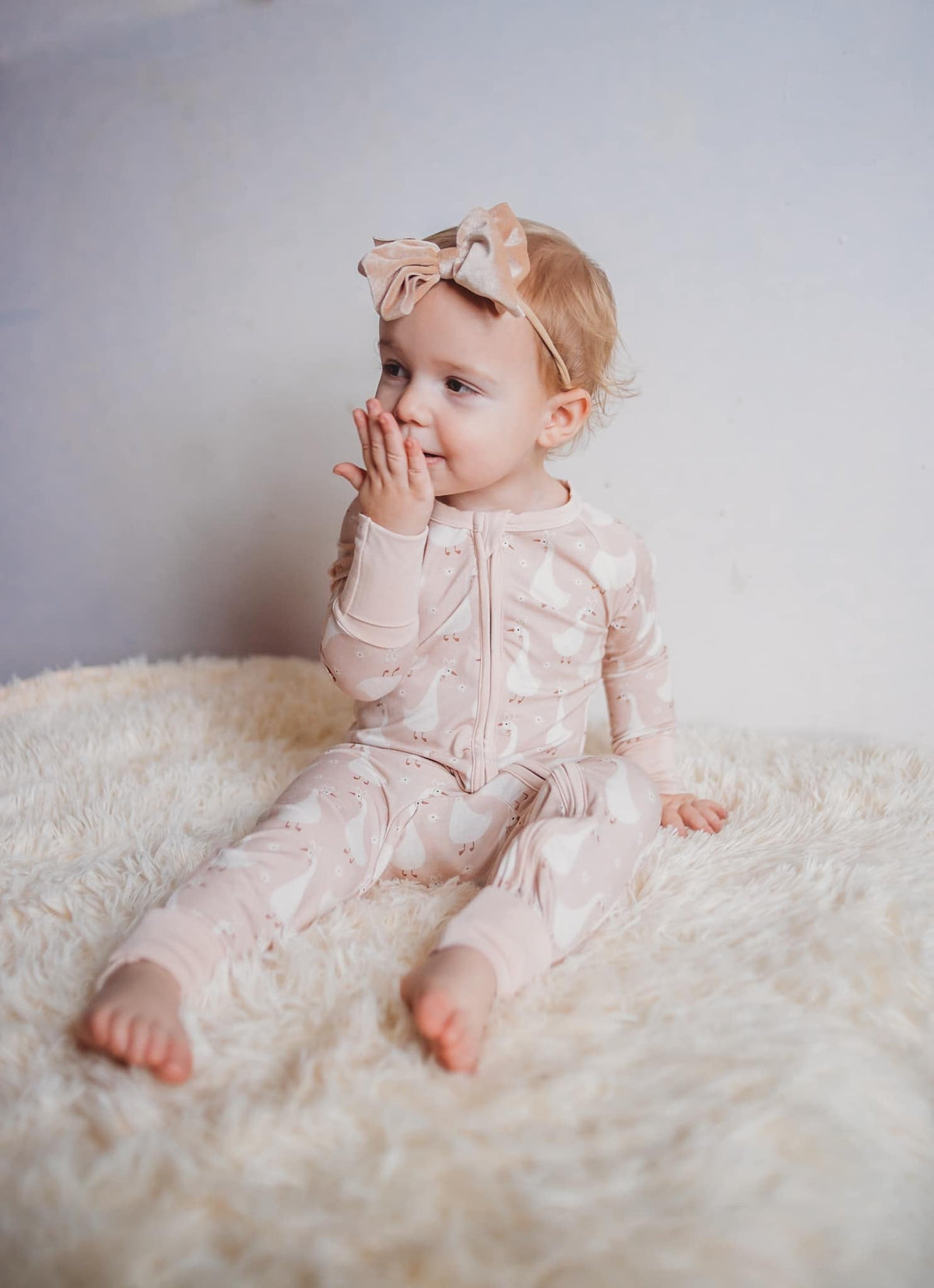 Silly Goose on the Loose Bamboo Zippy Romper — Little Joy Co.