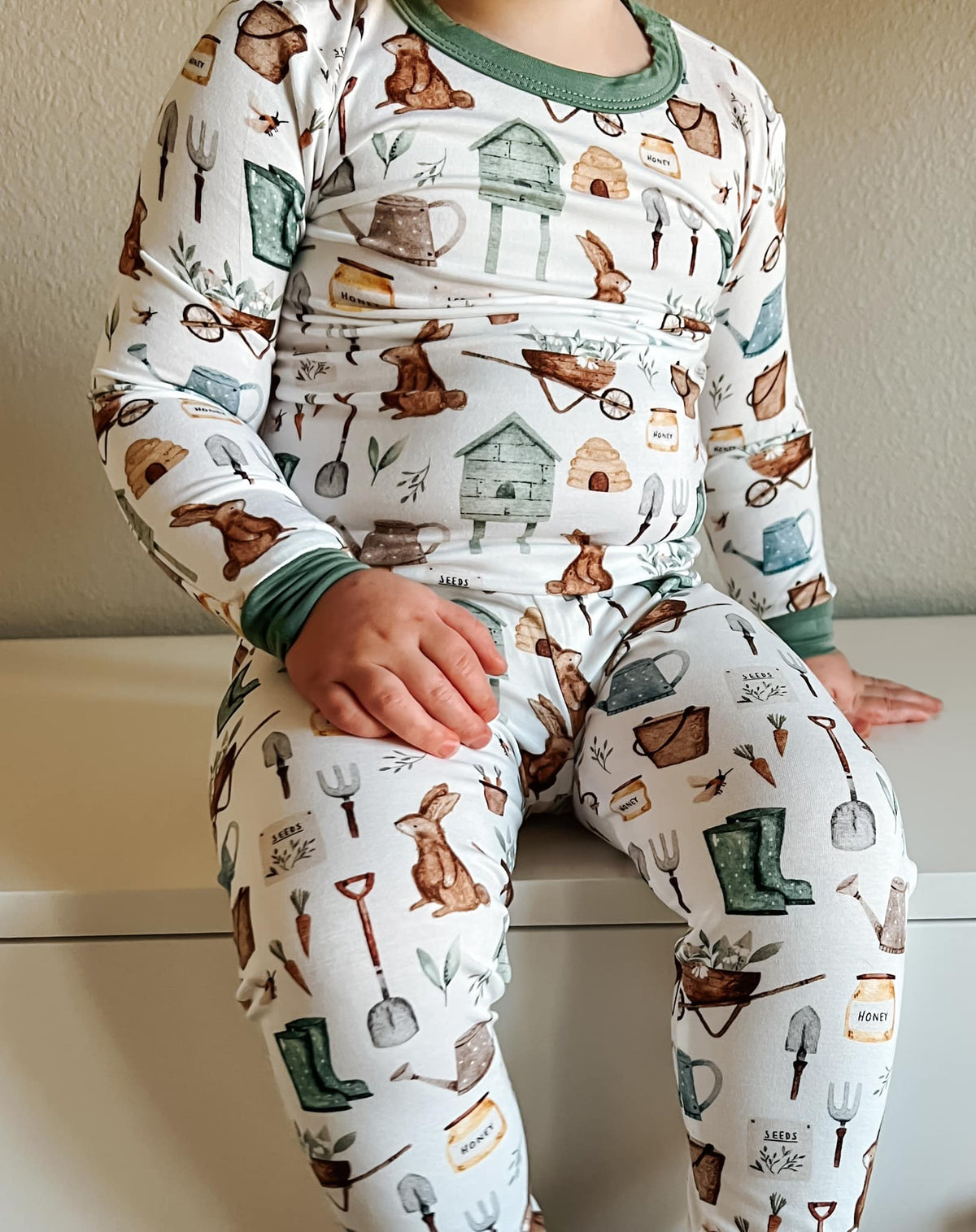 Cottontail Garden 2pc Bamboo Pajamas — Little Joy Co.