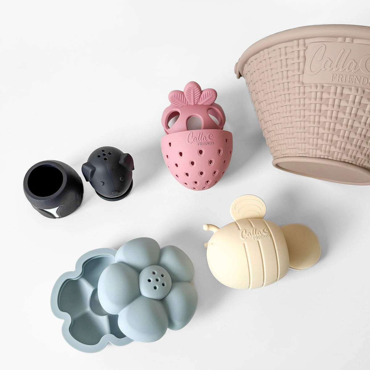 Strawberry Patch Bath Toys — Calla and Friends