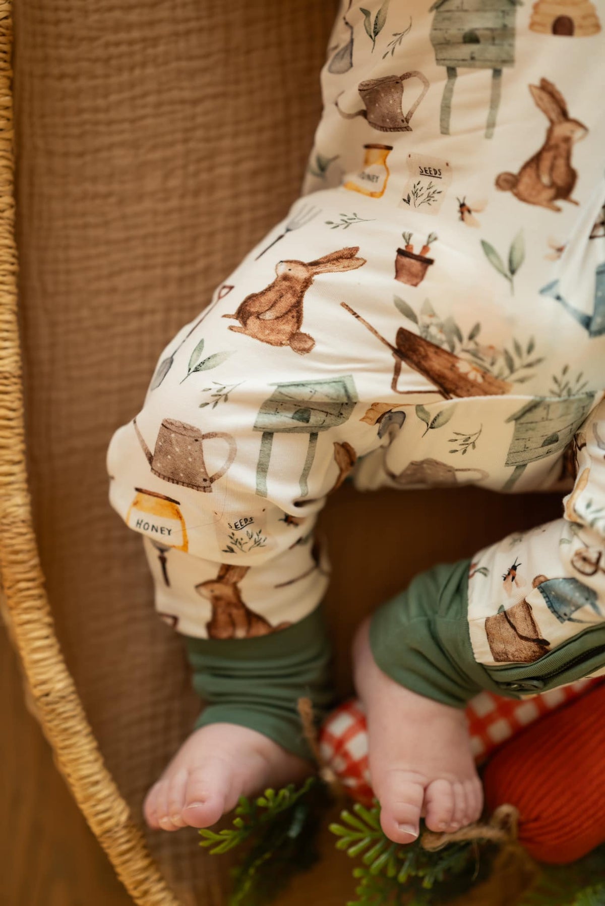 Cottontail Garden Bamboo Zippy Romper — Little Joy Co.