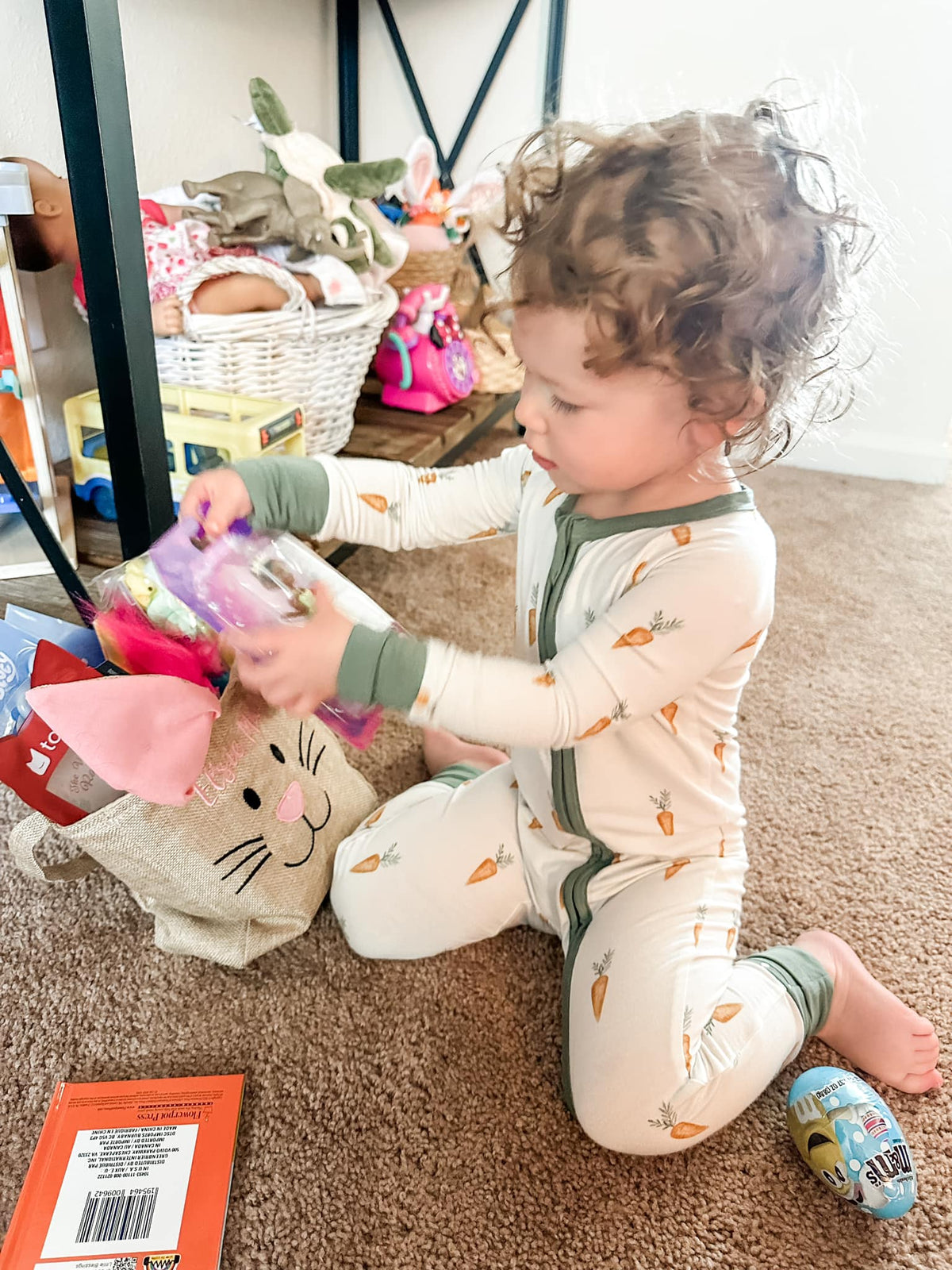 Keep Calm and Carrot On Bamboo Zippy Romper — Little Joy Co.