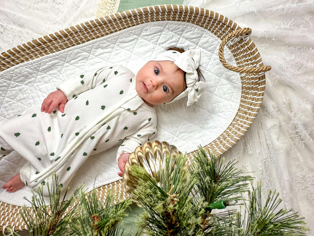 Tiny Trees Ribbed Bamboo Zippy Pajamas — Little Joy Co.