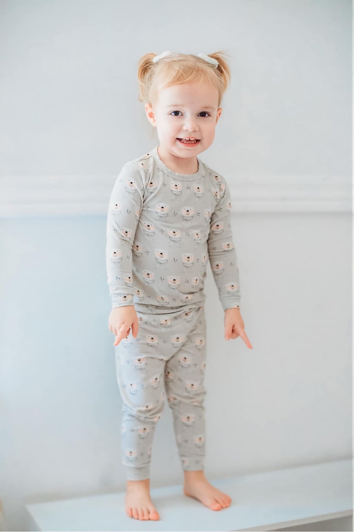 Polar Bear 2pc Bamboo Pajamas — Little Joy Co.