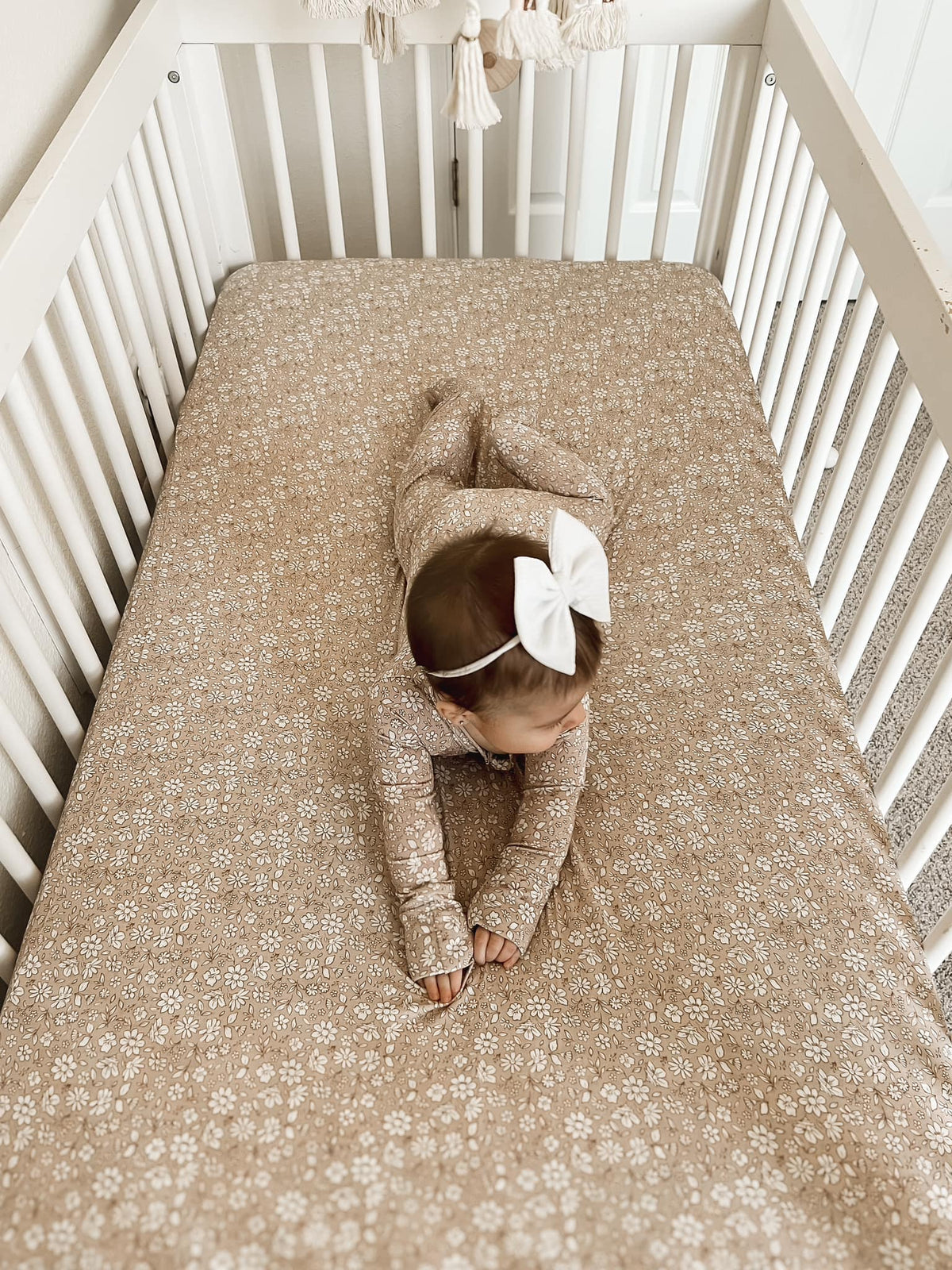 Dainty Ditsy Bamboo Crib Sheet — Little Joy Co.