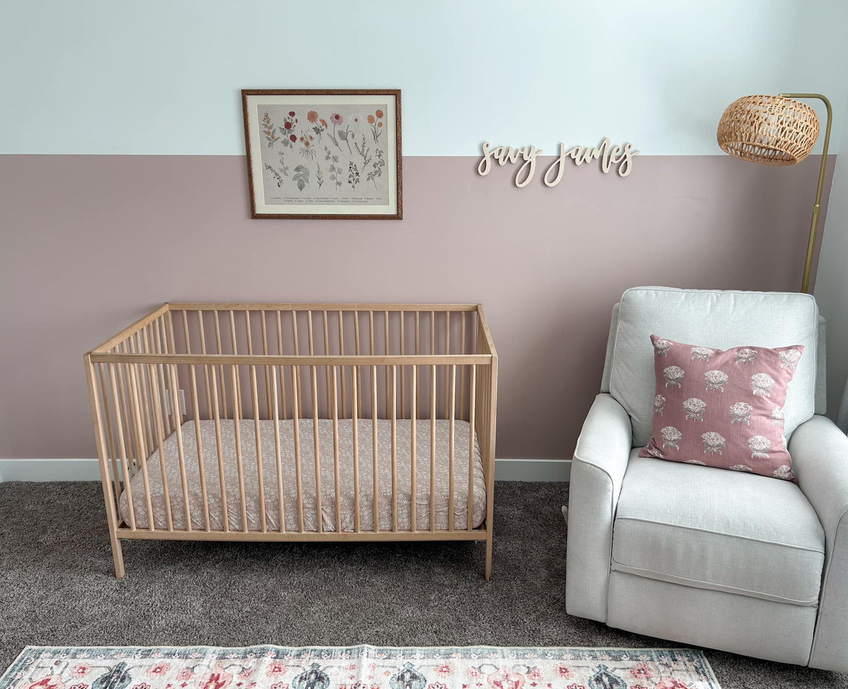 Dainty Ditsy Bamboo Crib Sheet — Little Joy Co.