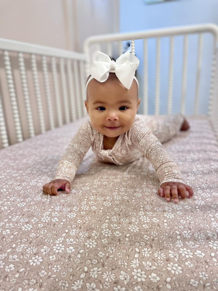 Dainty Ditsy Bamboo Crib Sheet — Little Joy Co.