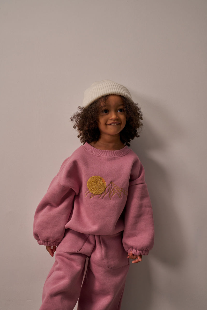 Sunset Pink Sweat Set — Honey and Hive