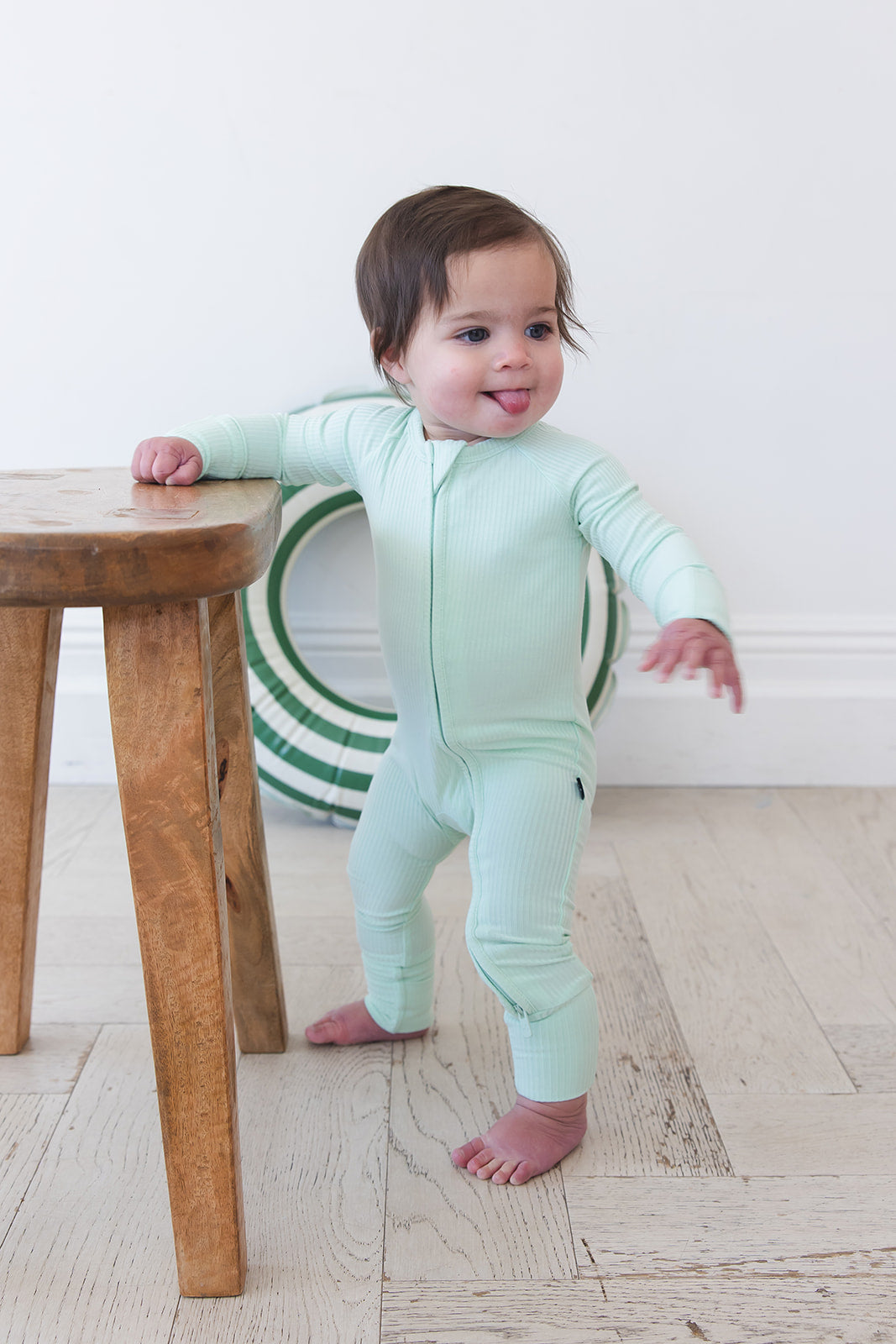 (SOLID, ribbed) Lion Around - Zippy — Blush Lotus