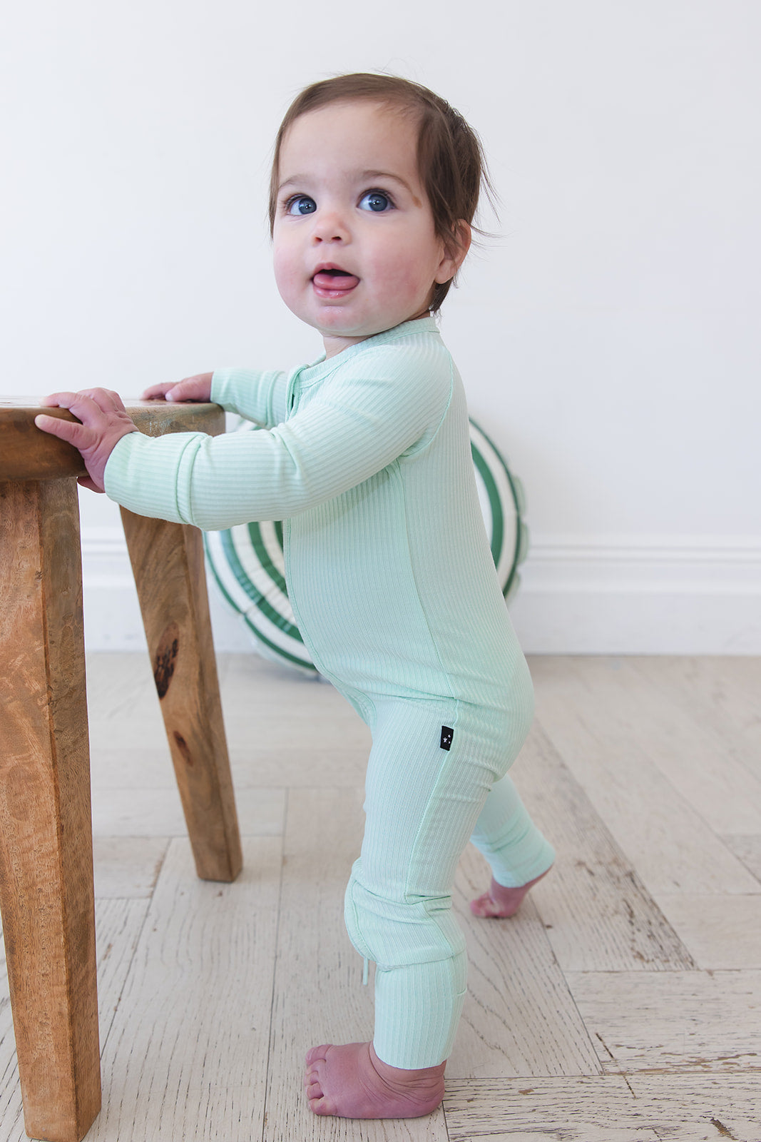 (SOLID, ribbed) Lion Around - Zippy — Blush Lotus