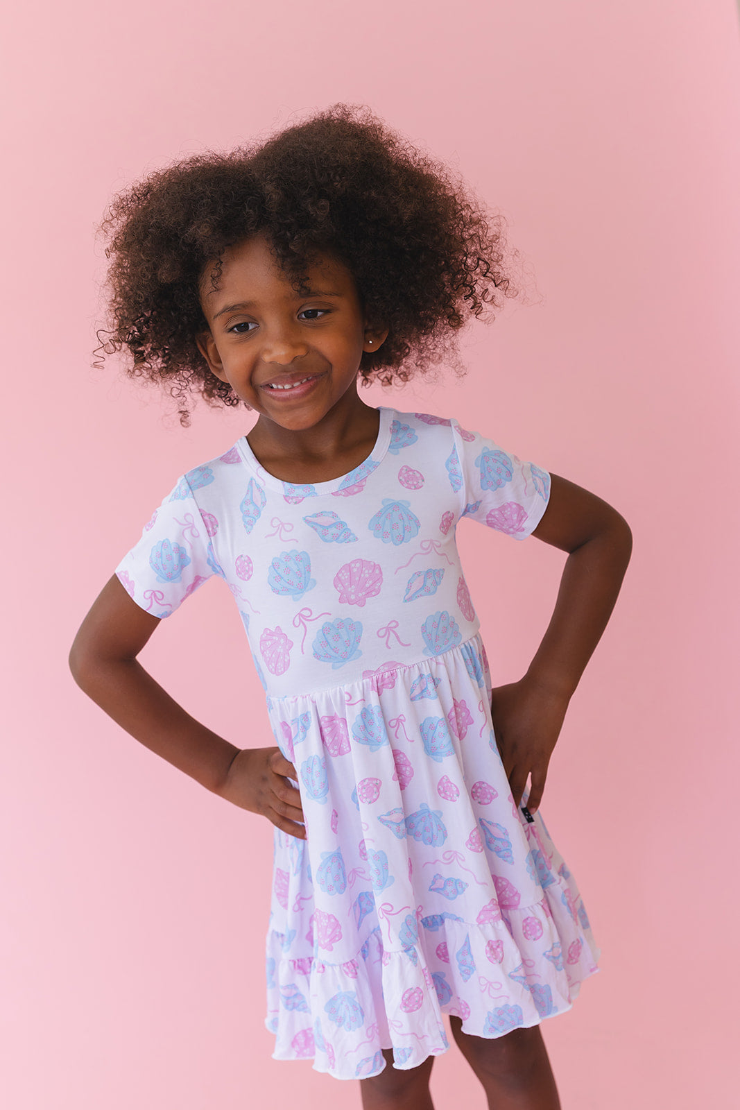 Cove - Ruffle Dress — Blush Lotus