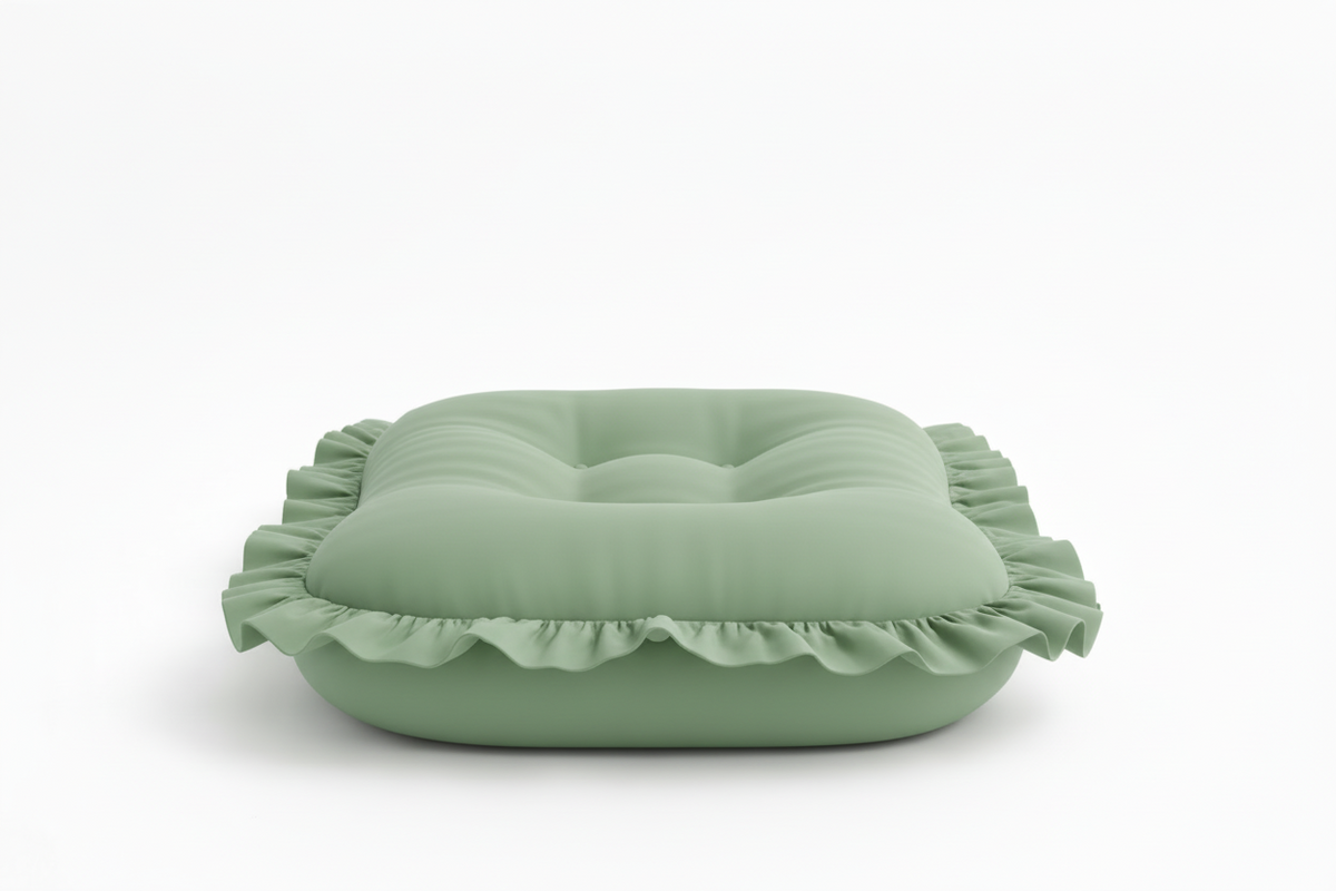 Green Ruffle Baby Lounger Cover — Little Mae & Co