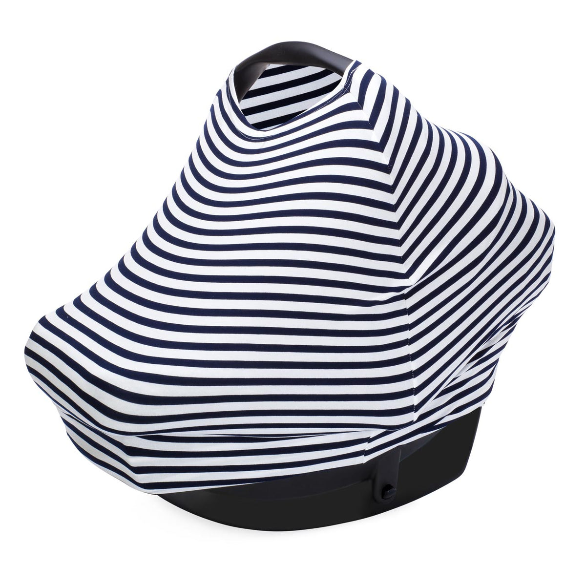 Multi-use Cover, White/Navy Stripes — Parker Baby Co.