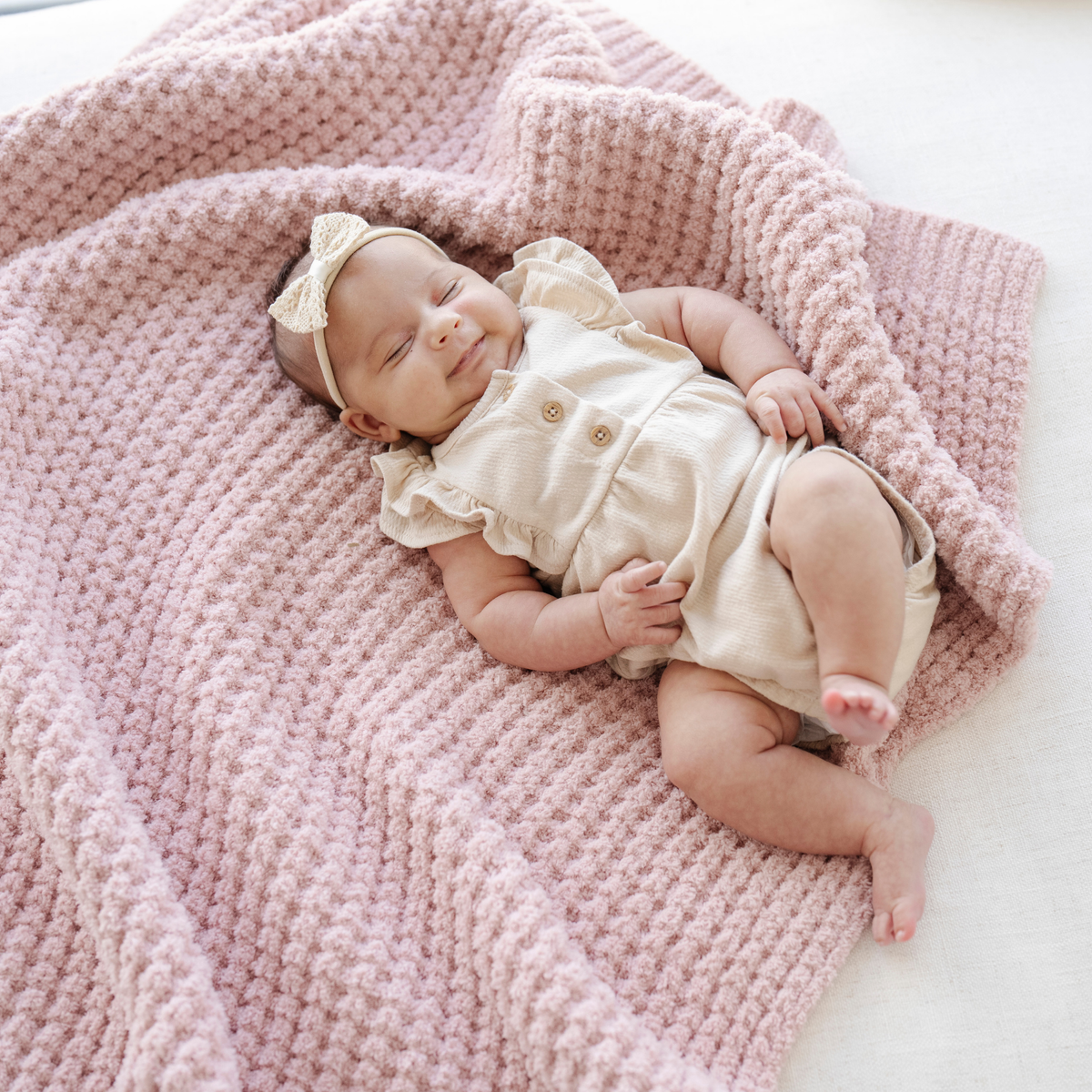 Waffle Knit Receiving Blankets — Saranoni