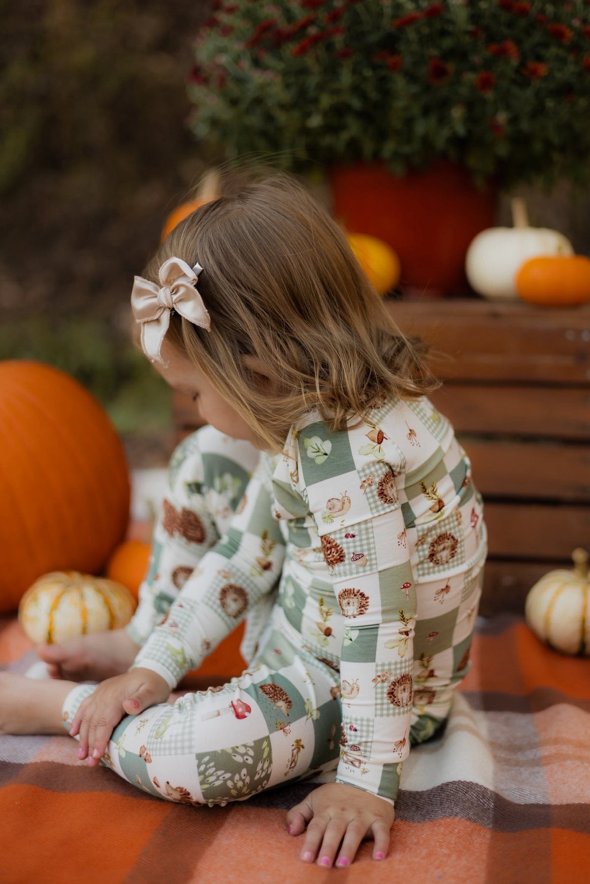 Harvest Hedgehogs 2pc Bamboo Pajamas — Little Joy Co.
