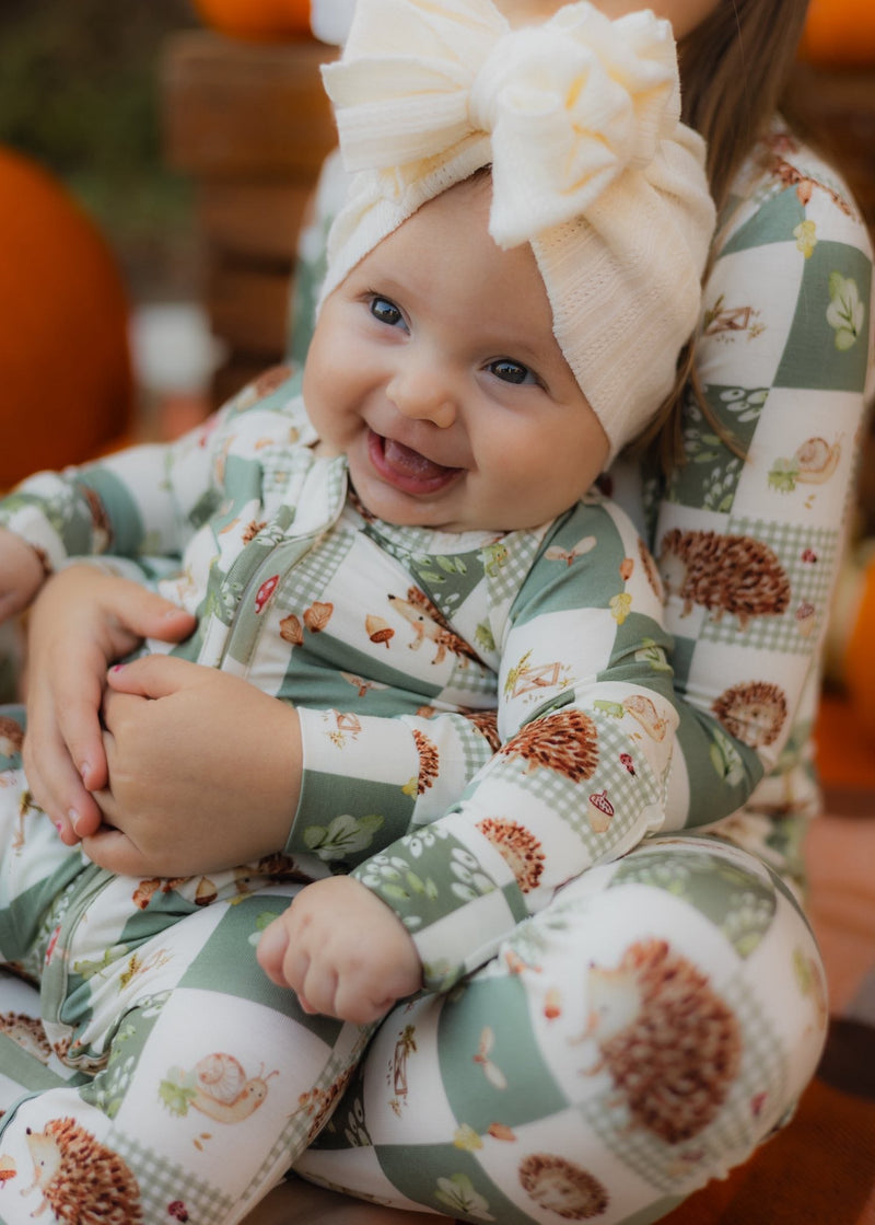 Harvest Hedgehogs Bamboo Zippy Pajamas — Little Joy Co.