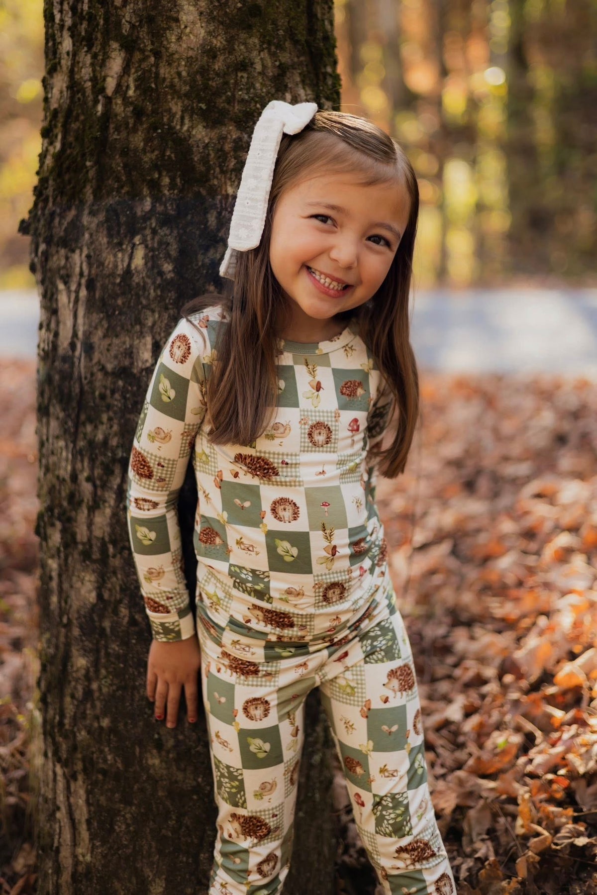Harvest Hedgehogs 2pc Bamboo Pajamas — Little Joy Co.