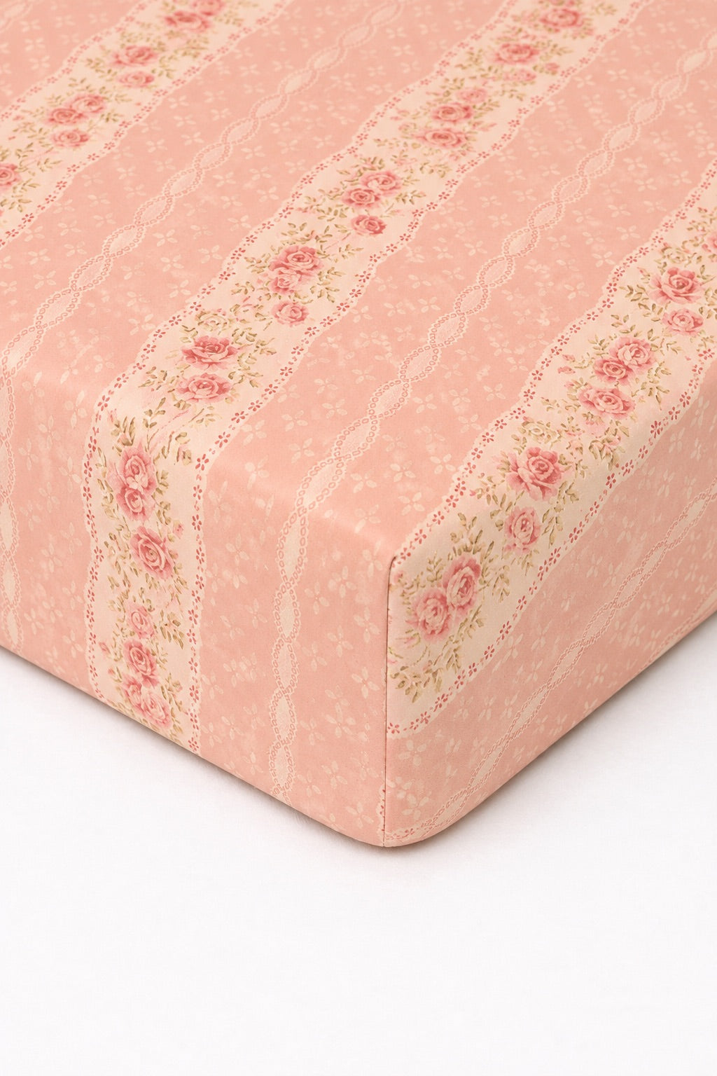 Pink Rose Crib Sheet — Little Mae & Co