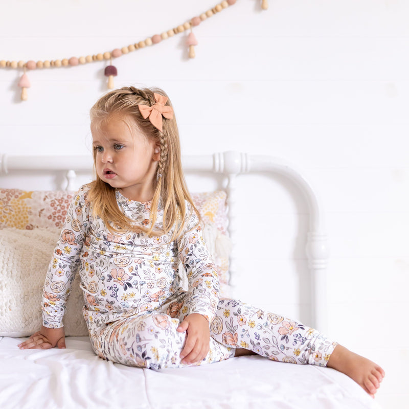 Pastel Petals 2pc Modal Pajamas — Little Joy Co.