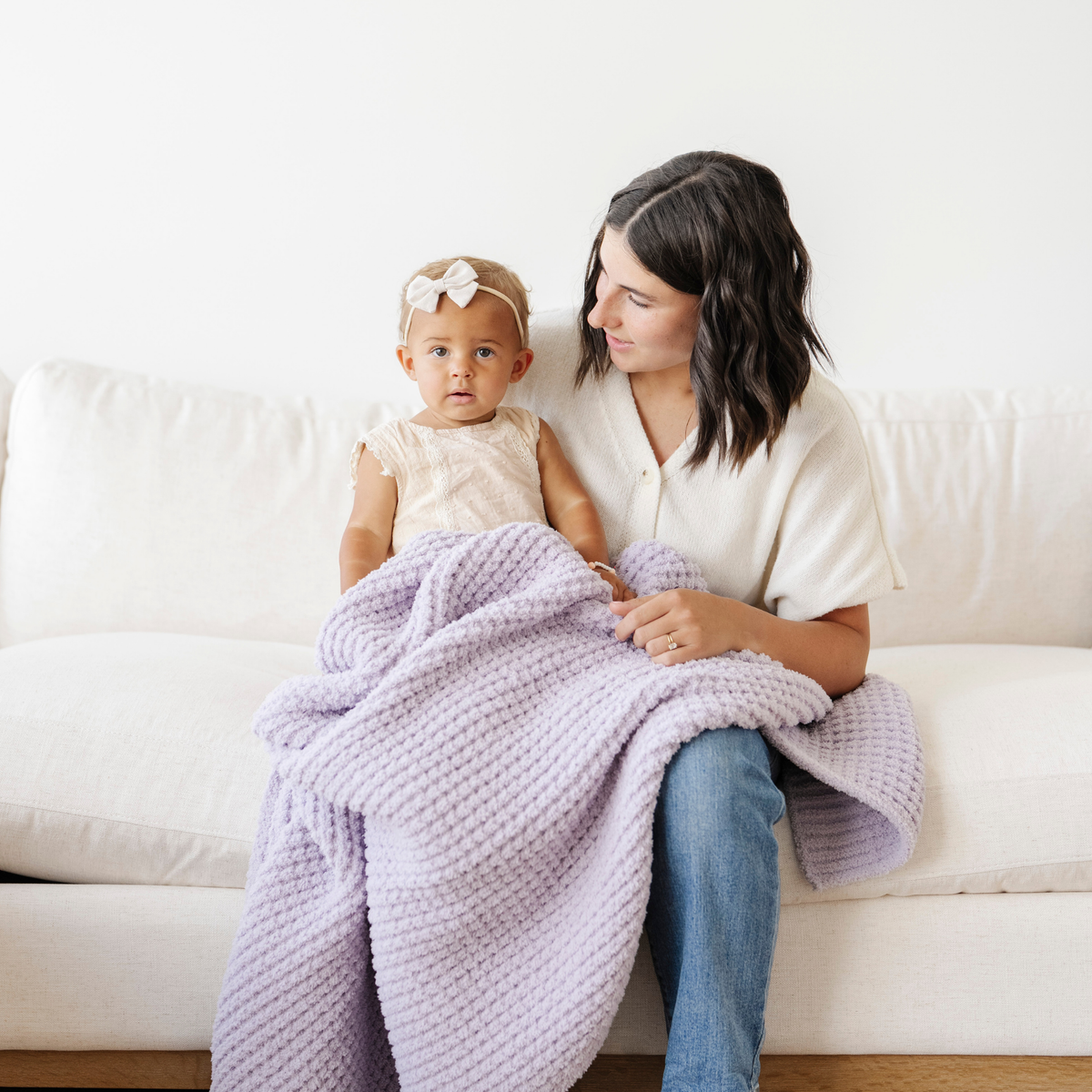 Waffle Knit Receiving Blankets — Saranoni