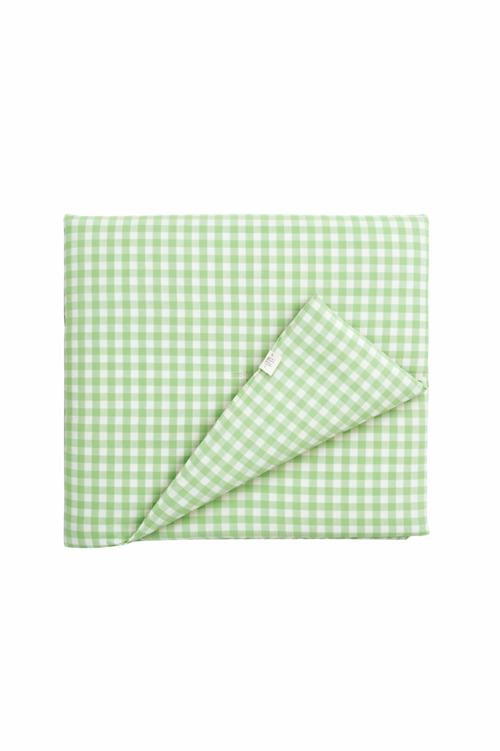 Green Gingham Crib Quilted Blanket — Little Mae & Co