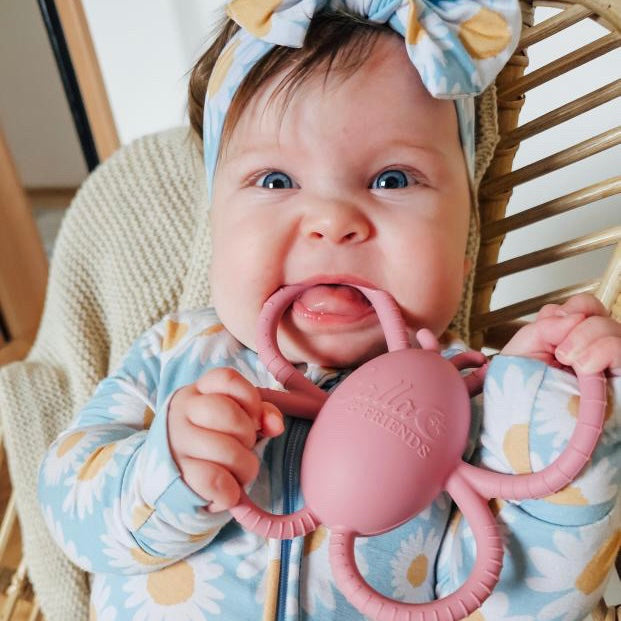 Garden Party Collection - Butterfly Rattle Teether — Calla and Friends