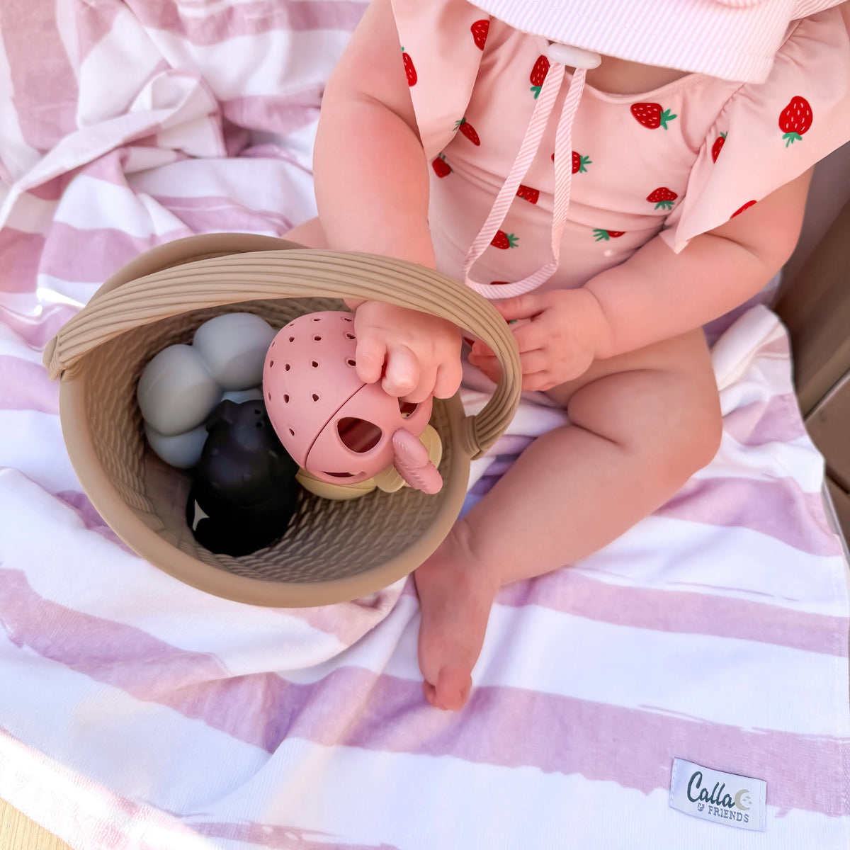 Strawberry Patch Bath Toys — Calla and Friends