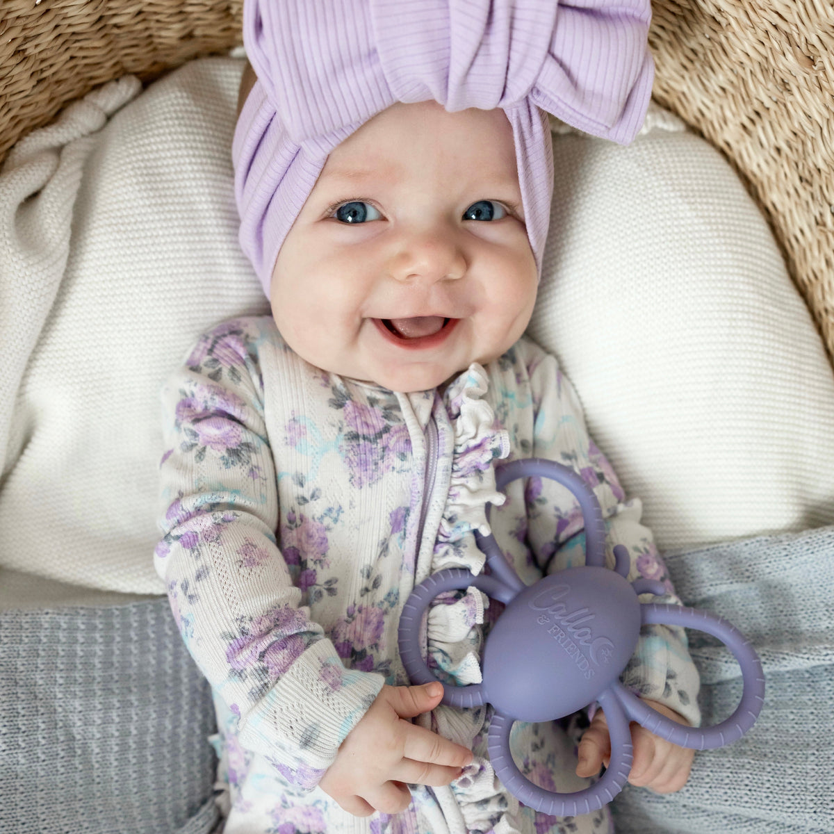 Garden Party Collection - Butterfly Rattle Teether — Calla and Friends