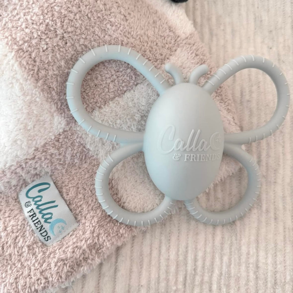 Garden Party Collection - Butterfly Rattle Teether — Calla and Friends