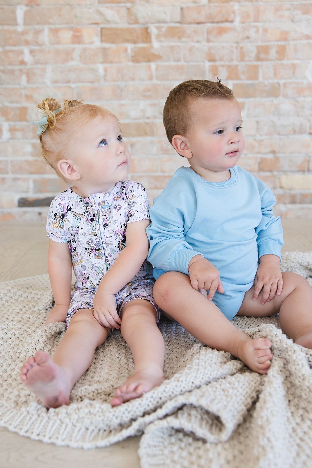 Portorosso Sky - Cloud Terry Bubble Romper — Blush Lotus