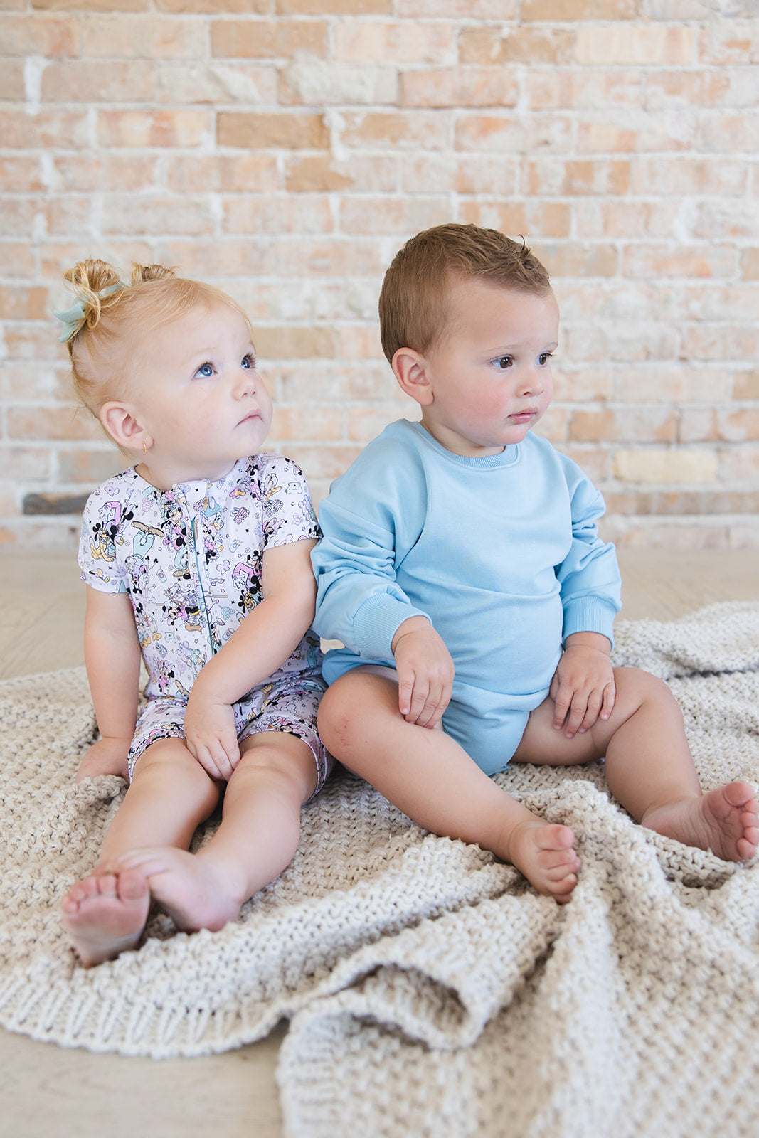 Portorosso Sky - Cloud Terry Bubble Romper — Blush Lotus