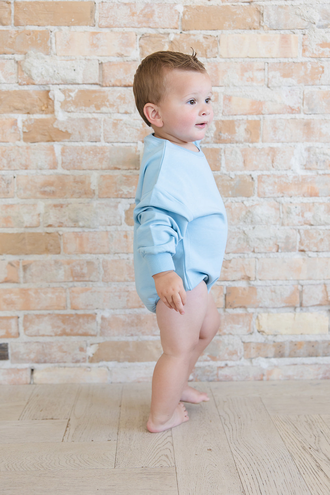 Portorosso Sky - Cloud Terry Bubble Romper — Blush Lotus