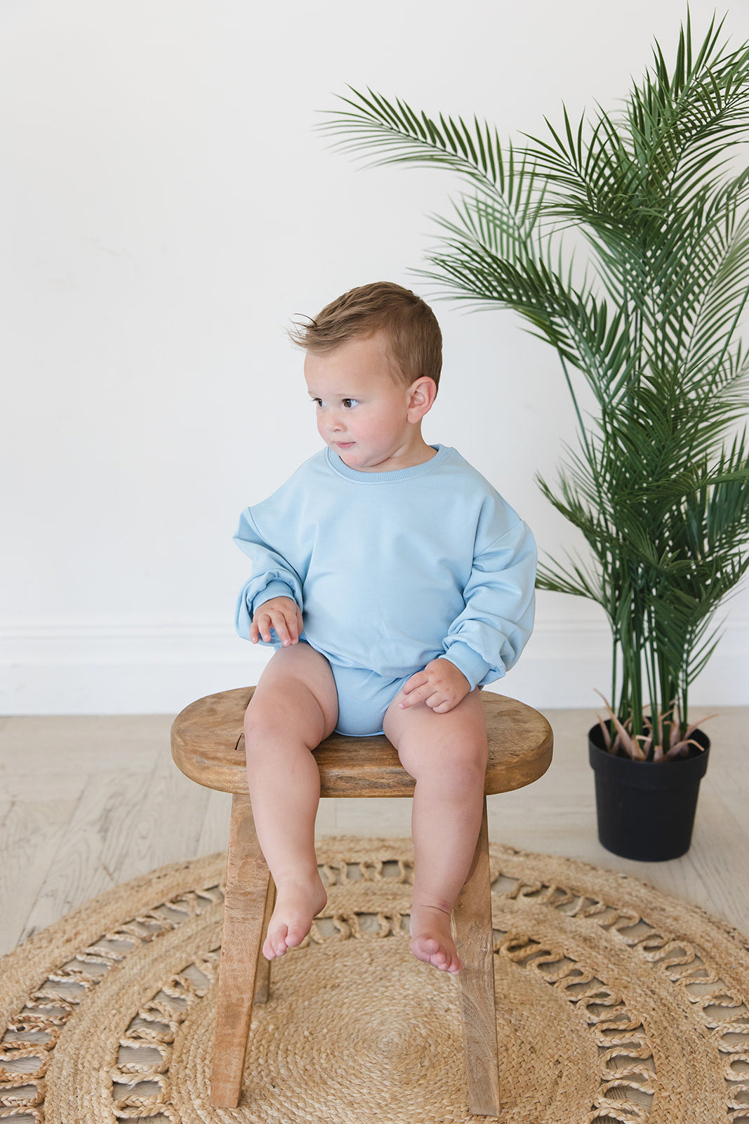 Portorosso Sky - Cloud Terry Bubble Romper — Blush Lotus