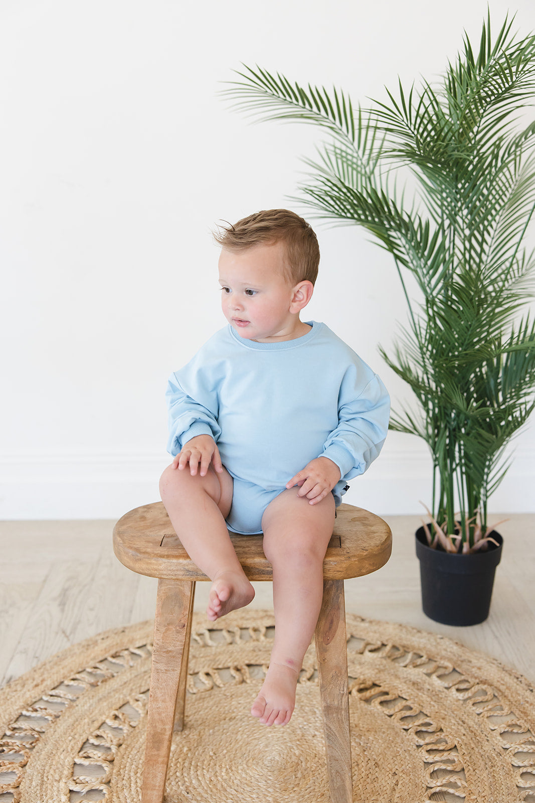 Portorosso Sky - Cloud Terry Bubble Romper — Blush Lotus