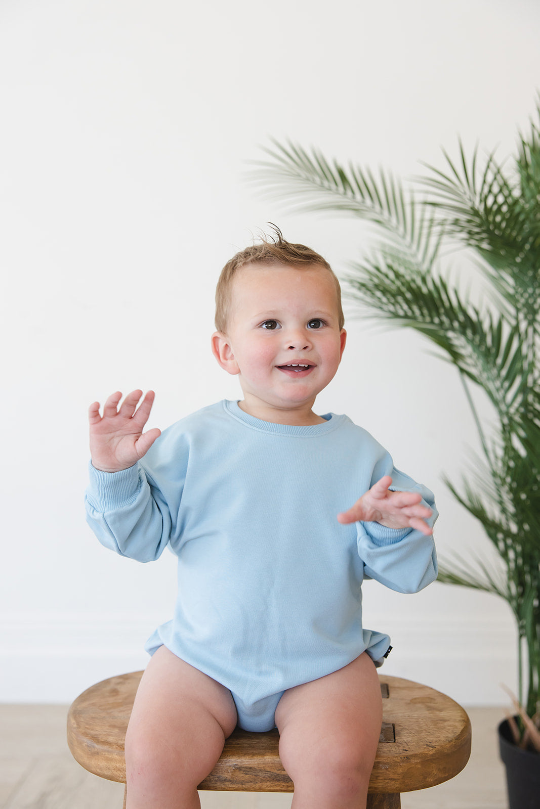 Portorosso Sky - Cloud Terry Bubble Romper — Blush Lotus