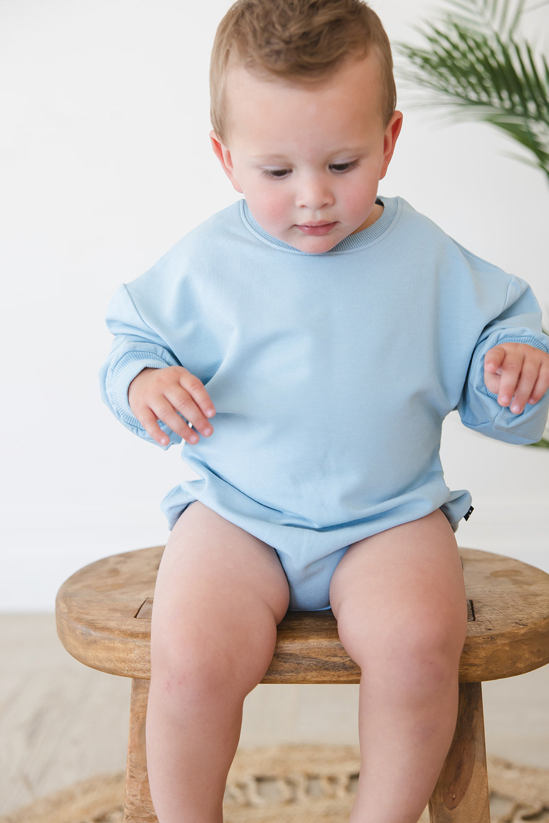 Portorosso Sky - Cloud Terry Bubble Romper — Blush Lotus