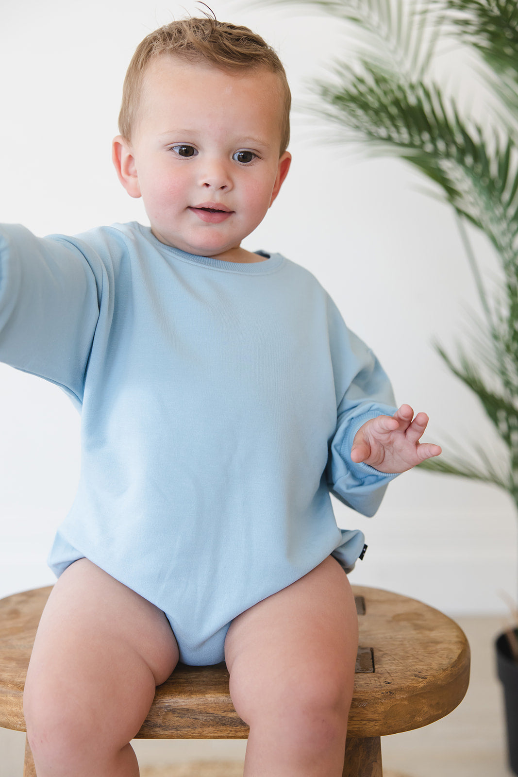 Portorosso Sky - Cloud Terry Bubble Romper — Blush Lotus