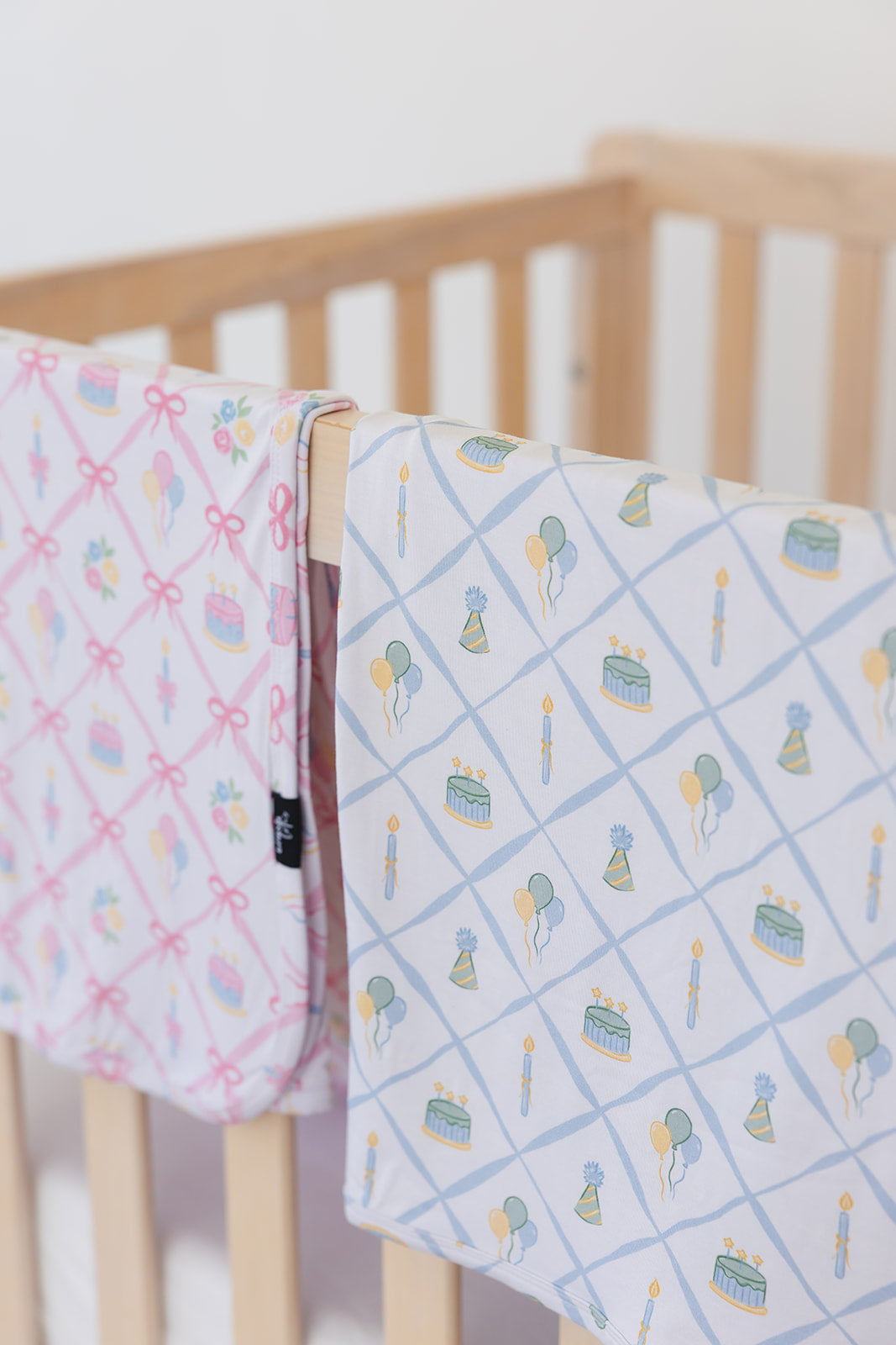(BLUE) Birthday - Lightweight Blanket — Blush Lotus