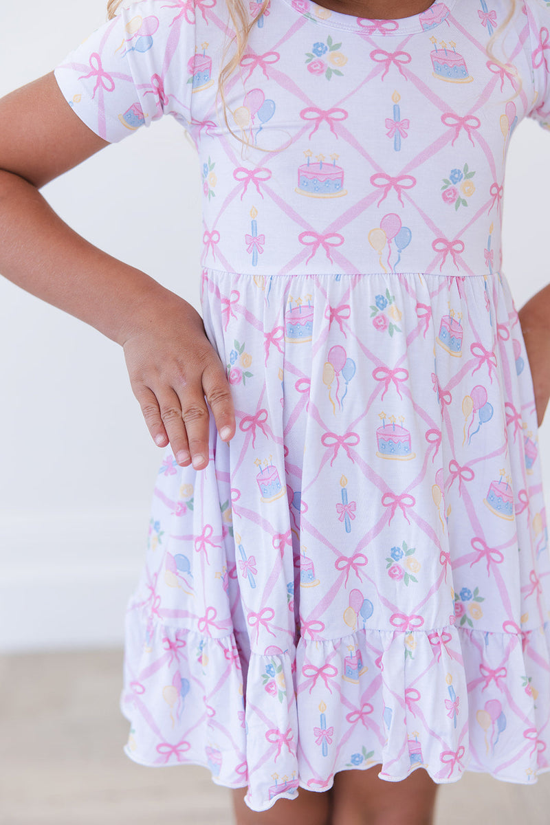 (PINK) Birthday - Ruffle Dress — Blush Lotus