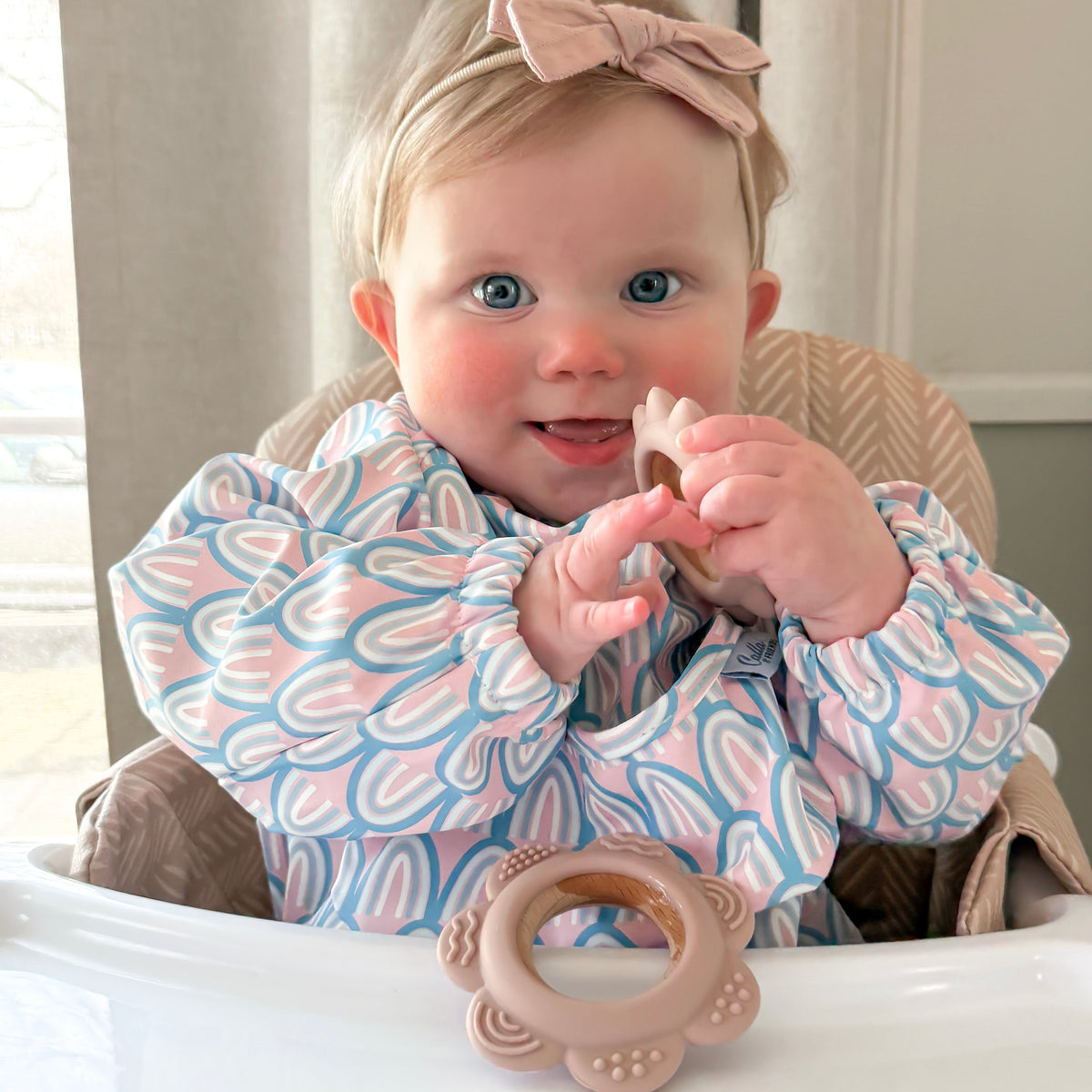 Garden Party Teether Collection - Silicone & Beechwood Sunshine — Calla and Friends