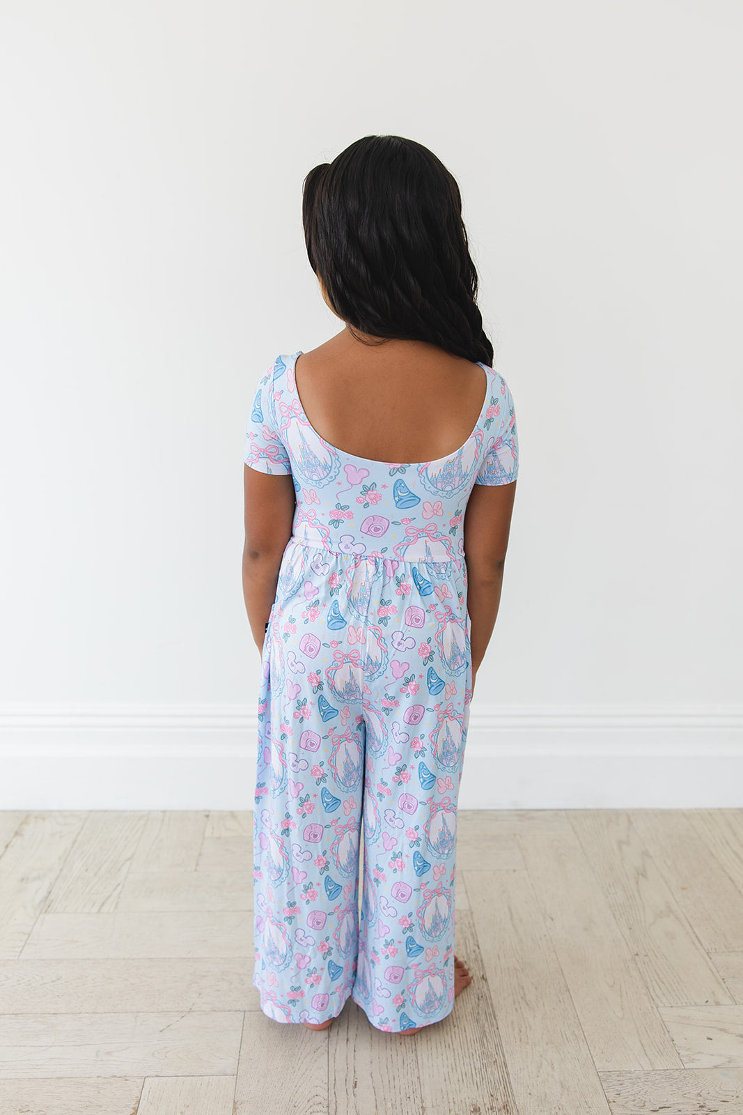 Mirror Magic - Wide-leg Romper — Blush Lotus