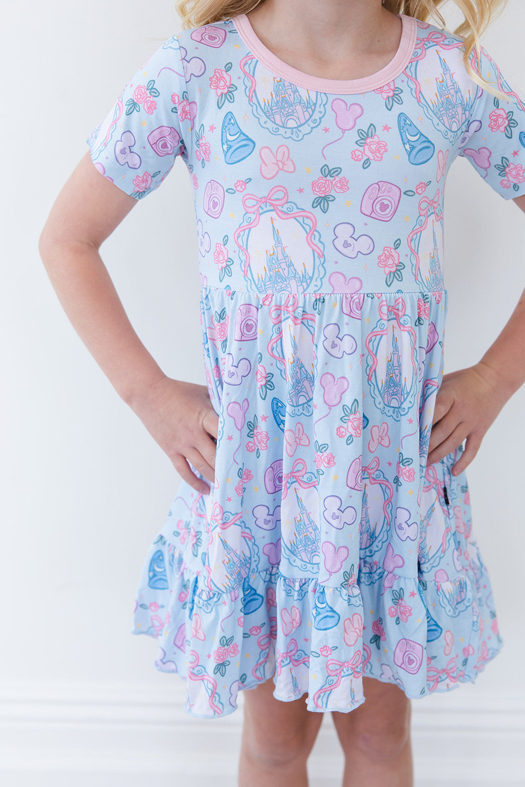 Mirror Magic - Ruffle Dress — Blush Lotus