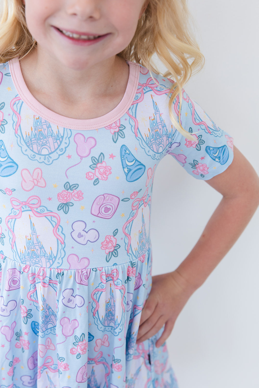 Mirror Magic - Ruffle Dress — Blush Lotus