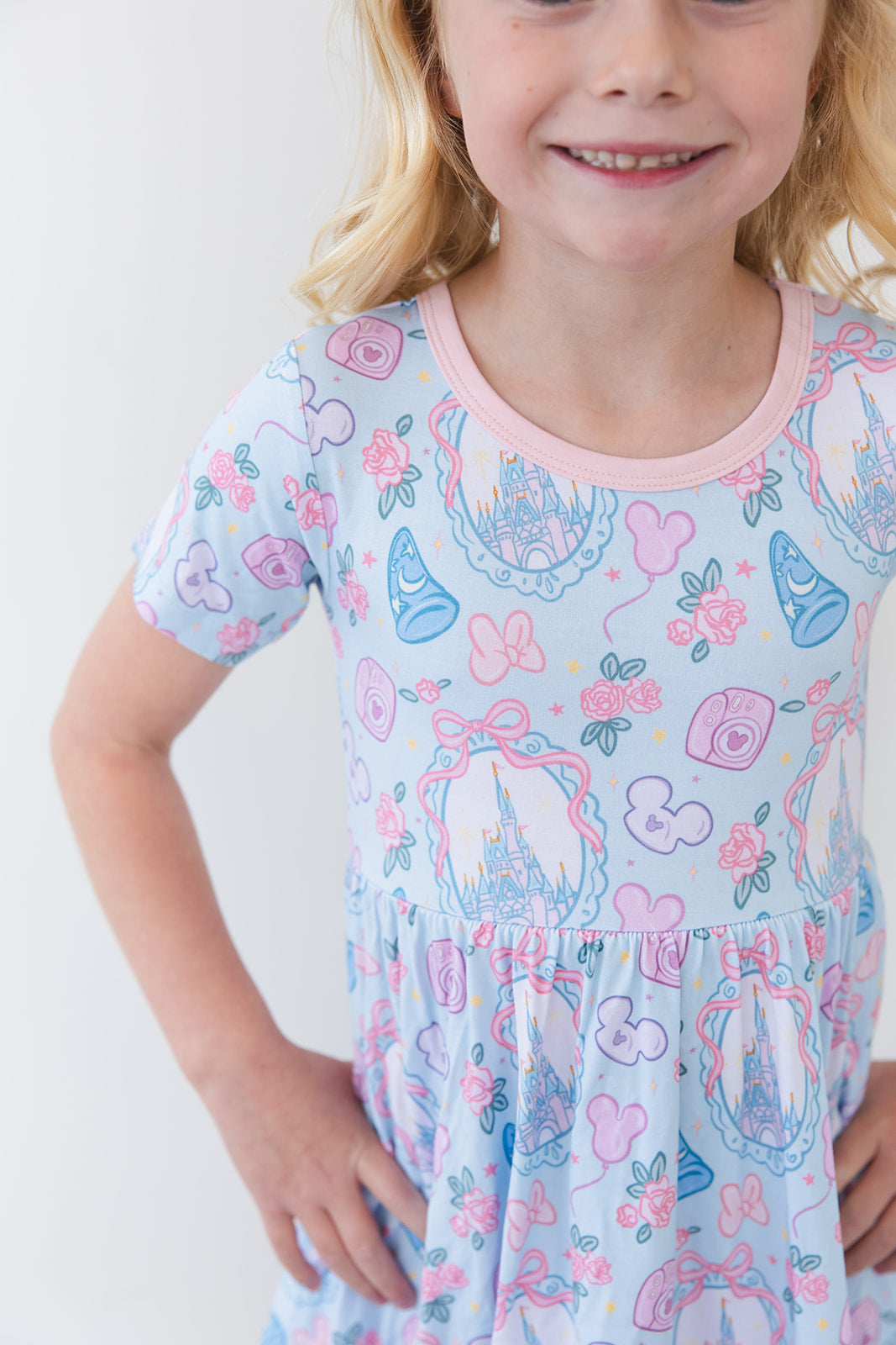 Mirror Magic - Ruffle Dress — Blush Lotus