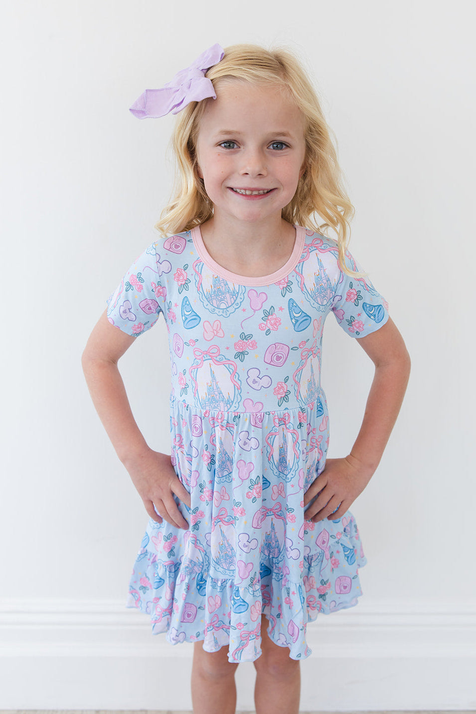 Mirror Magic - Ruffle Dress — Blush Lotus