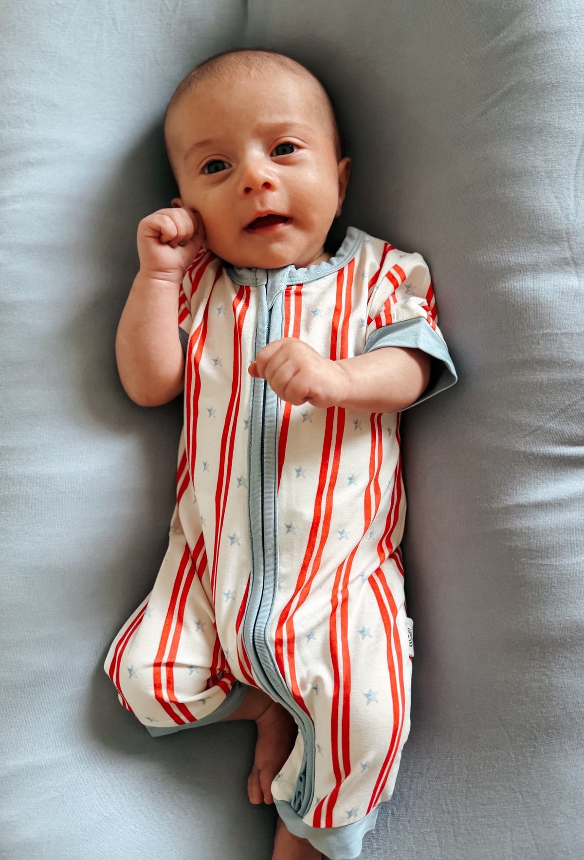 Stars & Stripes Bamboo Shorty Pajamas — Little Joy Co.