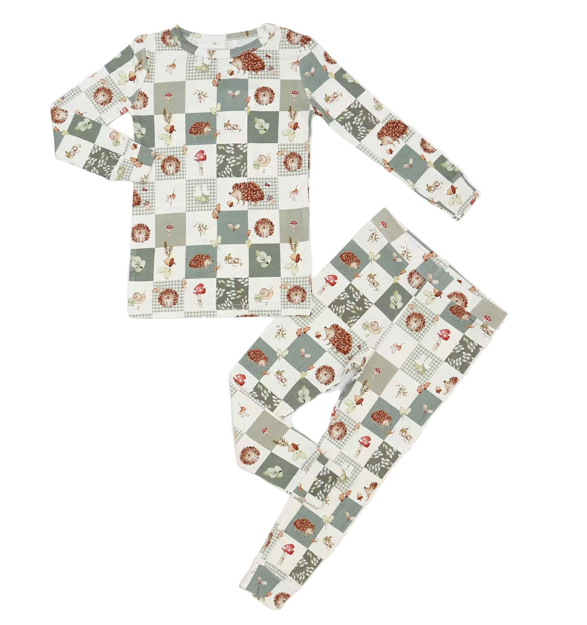 Harvest Hedgehogs 2pc Bamboo Pajamas — Little Joy Co.