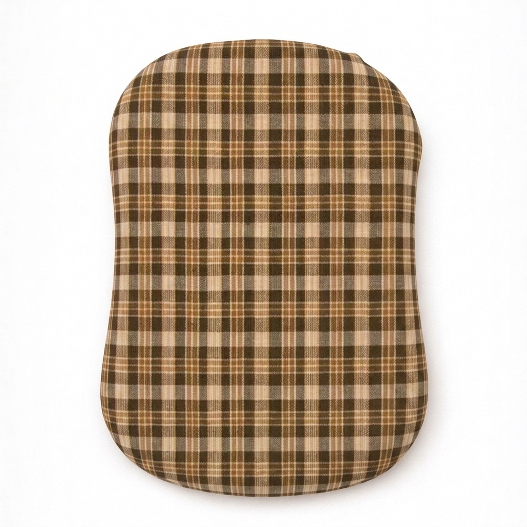 Brown Plaid Ruffle Baby Lounger Cover — Little Mae & Co