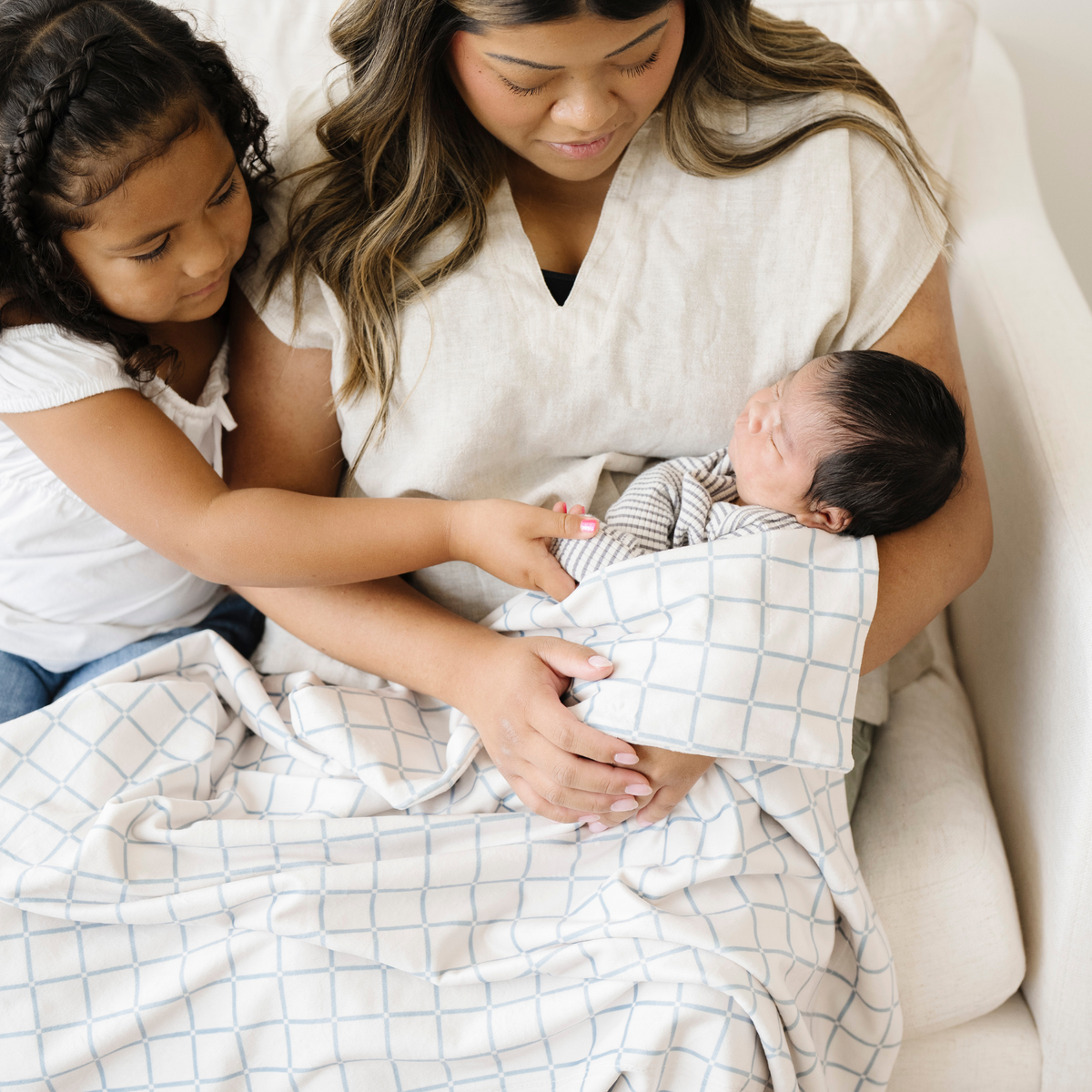 Minky Stretch Receiving Blankets — Saranoni