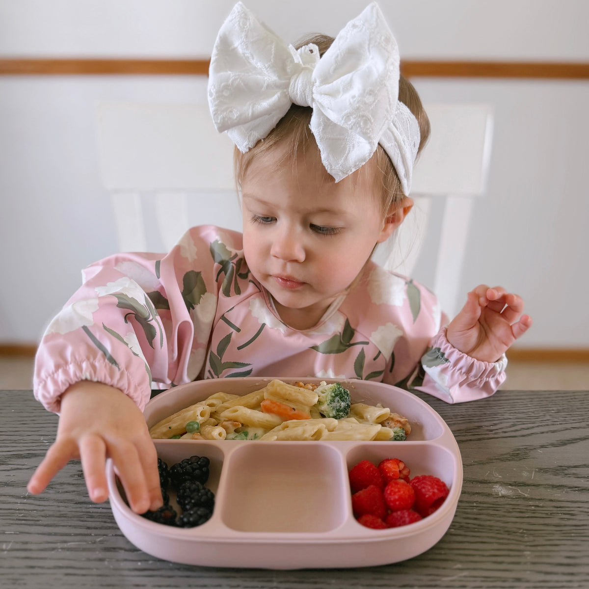 The Grayson Long Sleeve Bib - Hydrangeas — Calla and Friends