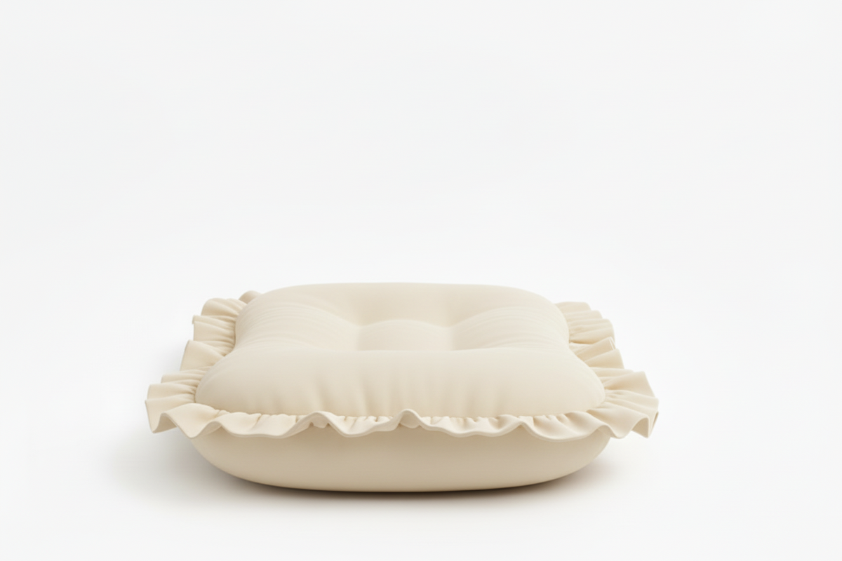 Cream Ruffle Baby Lounger Cover — Little Mae & Co